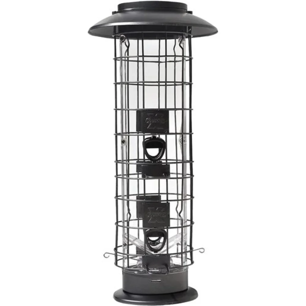 Squirrel-X X4 Squirrel Resistant Bird Feeder, 4 Spring Loaded Perches, 1.5 lb